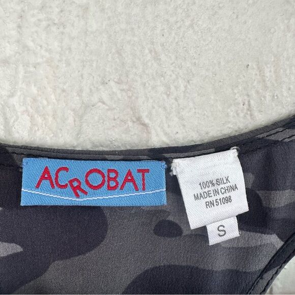 ACROBAT Silk Racer Back Tank Women Small - Picture 3 of 3